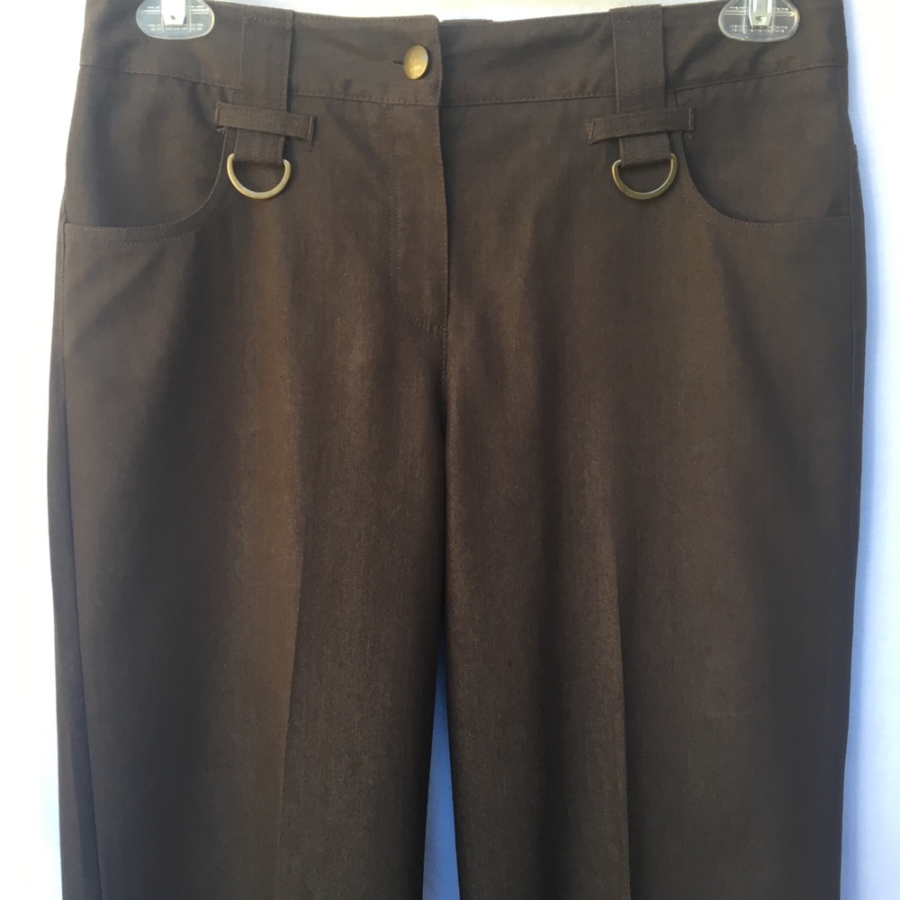 NWOT New Directions Polished Brown Jeans Sz8